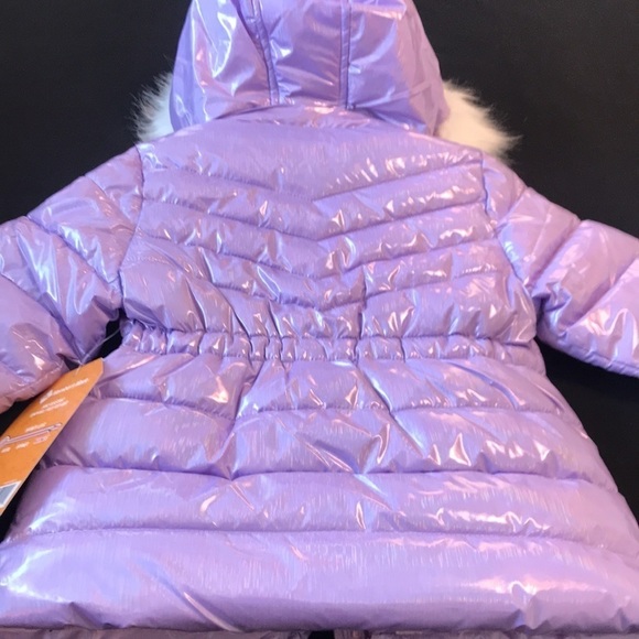 Member’s Mark warmest toddler girl puffer coat size 2 toddler. Wind resistant. - Picture 8 of 16